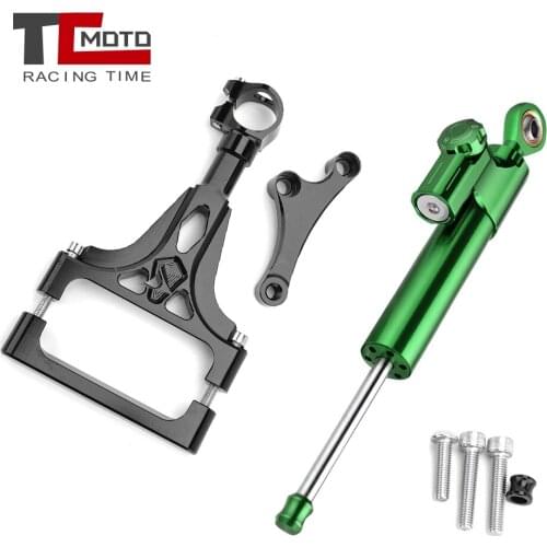 For kawasaki Z1000 Z750 Z 1000 750 2003-2009 2004 2005 2006 Motorcycle Aluminium Steering Stabilizer Damper Mounting Bracket Kit