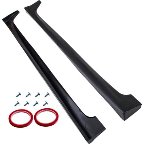 2 Set Side Skirts MOD Style For Honda Accord 4-door Sedan 2013-2017 Black