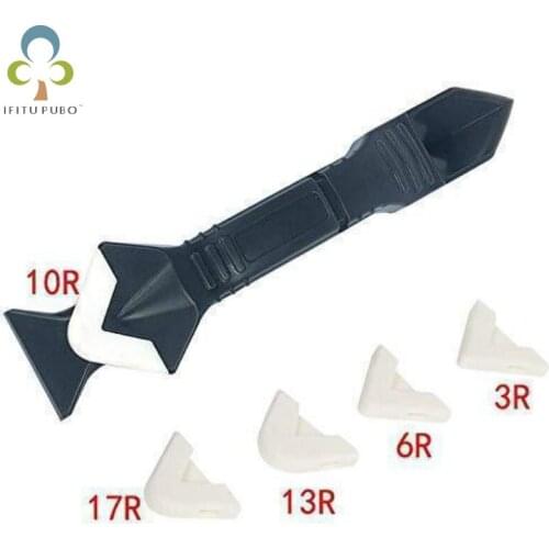 Household Glass Scraper Shovel Three-In-one Dcoration Bauty Sewing Tool Supplies Metal Stainless Steel Head Cleaner WYW