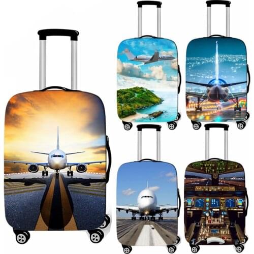 Aircraft / Airplane luggage cover for travelling baggage suitcase protective cover anti-dust trolley case covers for 18-32 inch