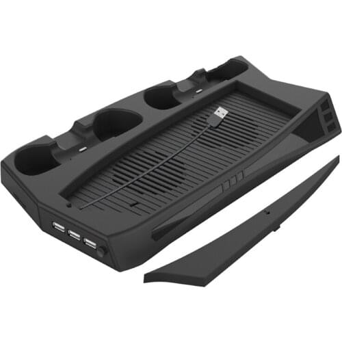 For PS5 Charging Stand with Cooling Fan Dual Controller Charger Console Charging Station Cooler for PS5 DE / Ultra HD