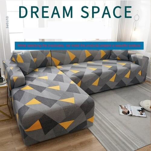 Northern Europe Elastic Sofa Covers for Living Room Stretch Corner Couch Case fort Chair L-Shape Sofa Slipcover Anti-Dust