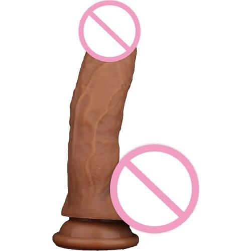 Fanala 20cm Liquid Silicone Super Huge Big Dildo With Suction Cup Realistic Dildos Penis Artificial Sex Toys For Woman