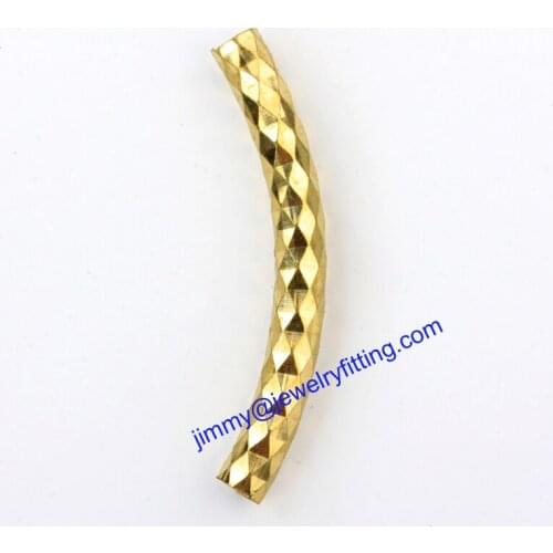 Jewelry findings metal tube beads spacer beads Carved tube Beads for jewelry making diy 4*35*0.4mm
