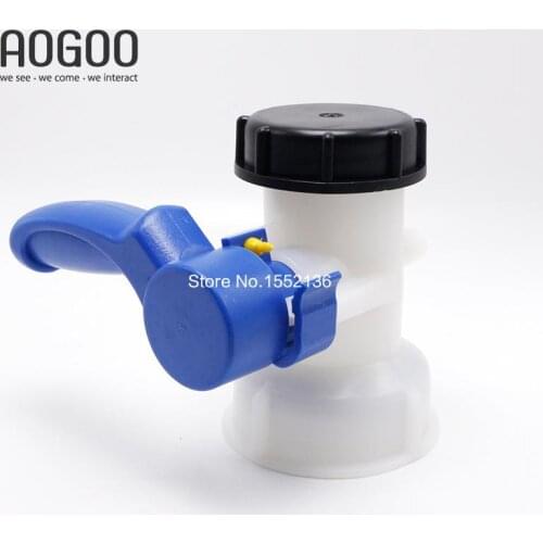 IBC Tank Garden Hose adapter Inlet 75mm DN65 To Outlet Male 2Inch DN50 Butterfly Valve