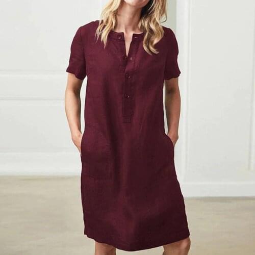 JAYCOSIN Linen Summer Dresses