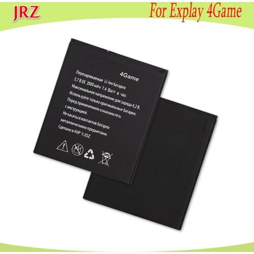 JRZ LOT=10PC 3.7V 2000mAh battery For Explay 4Game phone High quality Replacement Batteries Bateria