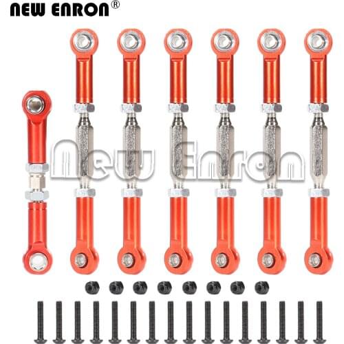 NEW ENRON 7PCS 1/10 Adjustable Metal Pull Rod Link Rod Linkage for Traxxas Slash 4X4 / 2WD Short Course Car Upgrade Parts