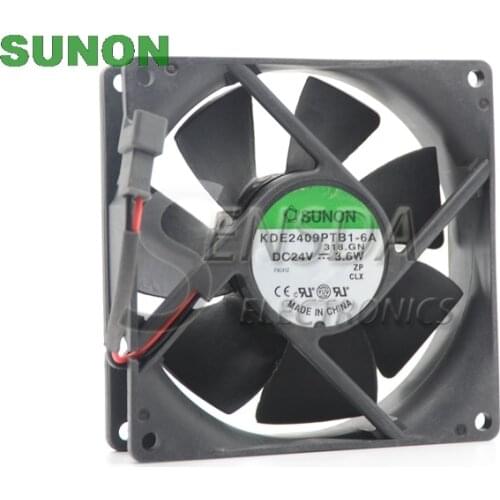 Original For Sunon KDE2409PTB1-6A 9CM 92*92*25MM 9225 24V 3.6W case server inverter fan