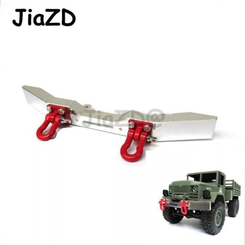 Aluminum Alloy Front Bumper with Hook for 1:16 RC Crawler Car WPL B14/B16/B24/C14/C24 Truck Spare Part RC Car Accessories S99