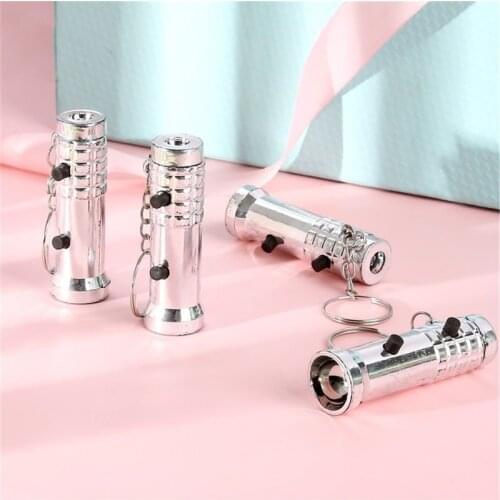 Drop Ship. 2in1 Mini Flashlight Detector UV Light Keychain Kids Toy Gift