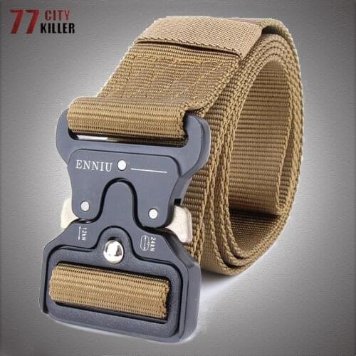 Brand Tactical Belt Men Big Size Nylon Metal buckle Military SWAT Combat Belts Male Outdoor Training Army Belt ceinture homme