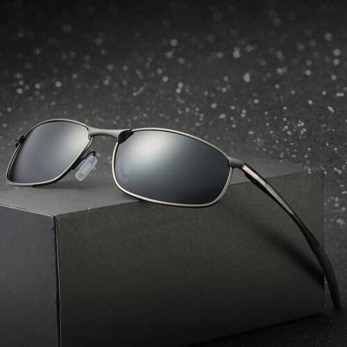 Brand Polarized Sunglasses Metal Frame Square Classic Male Sunglass Men Driving Sun glasses UV400 Shades gafas de sol hombre