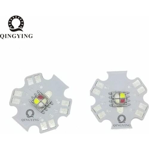 1PCS-5PCS XML XM-L 5050 RGBW 6W-10W High Power LED Chip SMD5050 4 Chips With 20mm White PCB For Replace Cree Stage Lighting