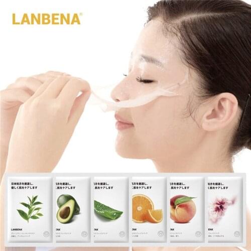LANBNEA Fruit Plant Sheet Mask Hydrating Deep Cleansing Moisturizing Mask for Face Women Facial Mask Beauty Cloth Mask Skin Care