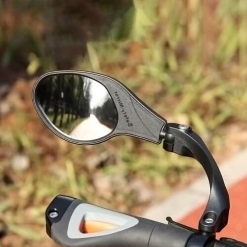 Bicycle Rearview Mirror Left Right Cycling Wide Range Rear View Mirror Back Reflective Adjustable Stainless Steel MTB Mirrors