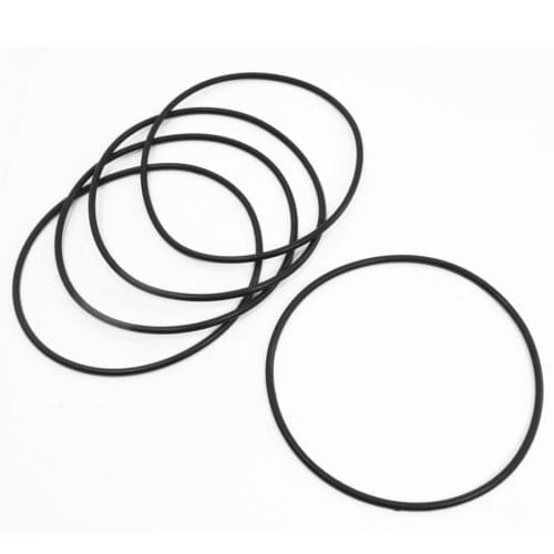 10Pcs Flexible Rubber O Ring Seal Washer Gasket Black 120mm x 3.5mm