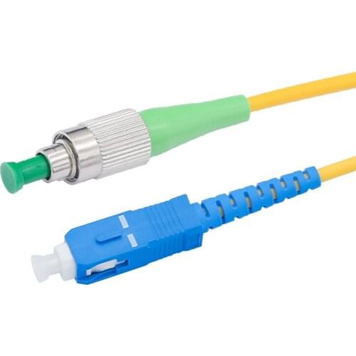 2Pcs/Lot 5M FC/APC-SC/UPC Simplex 9/125 Singlemode Fiber Optic Cable Patch Cord Jumper