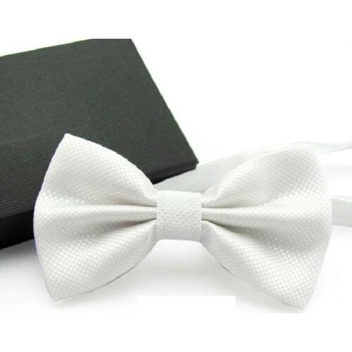 2019 Solid color bowtie men Bow Tie Fashion butterflies white black blue