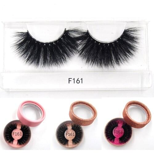 25mm 3D mink eyelashes thick luxury Cruelty Free Full Strip Lashes Soft False Eyelashes Handmade Makeup Lashes
