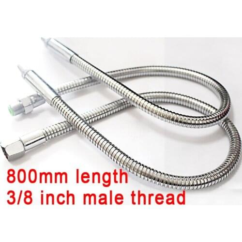 3/8 male thread 800mm length lathe Metal cooling pipe Universal tubing spray pipe Nozzle tube Universal outlet pipe