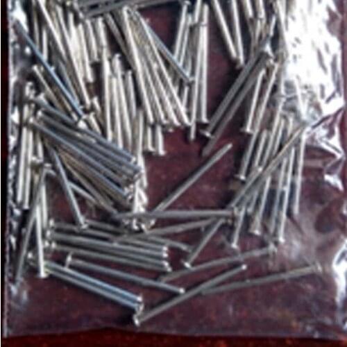 32pcs D1mm*12.8mm*1.8mm module power pin flat head cap straight needle tin-plating