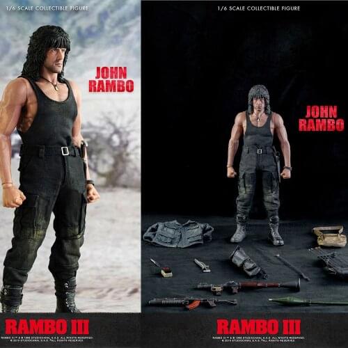 In Stock 1/6 Scale 3A Threezero 3Z0169 First Drop of Blood Rambo God of the Jungle Head Sculpt Carved Body Full Set Model