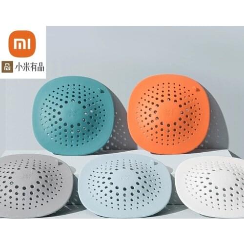 4-color xiaomi youpin sink filter hair-proof toilet floor drain cover household kitchen sewer sink toilet artifact filter