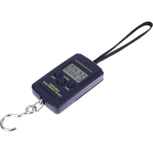 40kg x 10g Mini Digital Fishing Scale Luggage Travel Weighting Steelyard Hanging Electronic Hook Scale, Kitchen Weight Tool