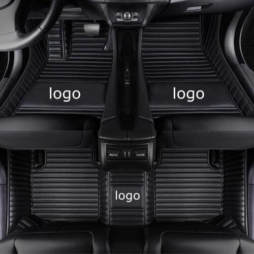 Car Floor Mats for Toyota Crown Tundra RAV4 Prado 4Runner 86 Avalon Land Cruiser Corolla Camry Auto Carpet Cover Foot Mats Black