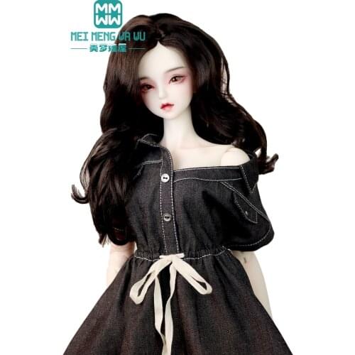 BJD Doll clothes Fashion denim dress for 58-60CM 1/3 BJD DD SD toys Spherical joint doll Girls gift
