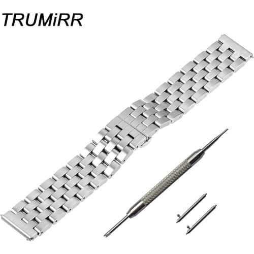 20mm Quick Release Watch Strap Band Bracelet all Links Removable for Moto 360 2 42mm Mens Samsung Gear S2 Classic R732 & R735