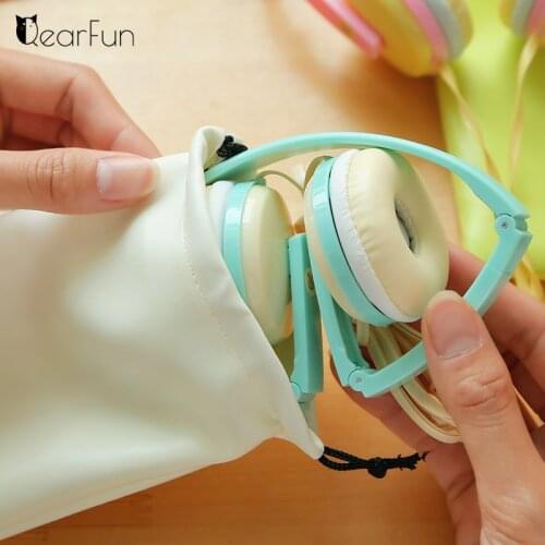 Kid Children Music Study Headset Headphone Stereo Earphone with Microphone Daughter Earphone for Mobile Phhone Kid Gift