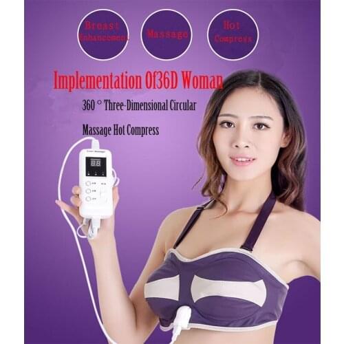 Far-infrared Breast Enlargement Health Care Beauty Enhancer Grow Bigger Magic Vibrating Massage Bra & Breast Massager Device