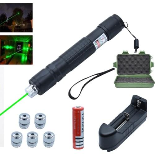 Red green Laser Pointer Hight Power 10000m 5mw Laser Sight Focus Adjustable Burning Lazer torch Pen