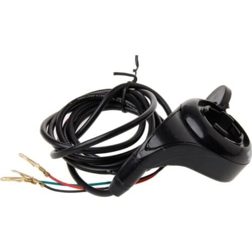 50LC 24v 36v 48v Motorcycle 7/8 Handlebar Black Thumb Throttle Electric Bike Scooter