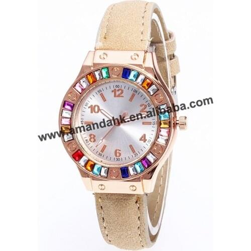 Wholesale Women Fashion Quartz Wristwatches Lovely Flamingo Pattern Relogio Feminino Womens Watches Clock