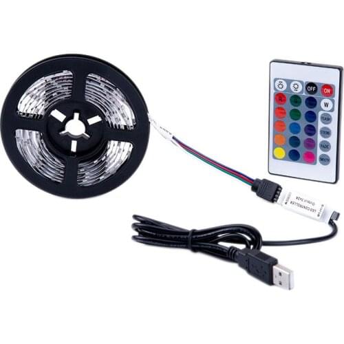 Led Light Strip Full Kit For Pc Computer Case, Fixed By Powerful net, Multi Function Remote Control