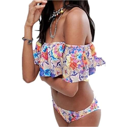 Hot Sexy one-touch digital print swimsuit