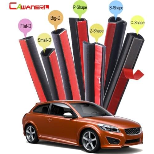 Cawanerl Car 4-Door Trunk Hood Rubber Sealing Strip Kit Seal Edging Trim Weatherstrip For Volvo 760 850 940 960 C30