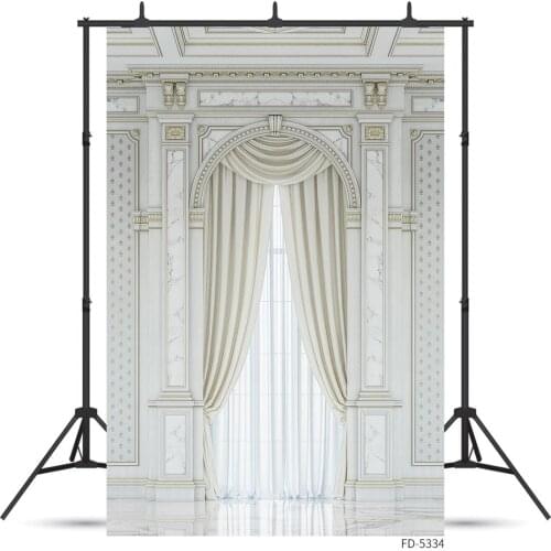 Vintage White Wall Curtain Photographic Background Baby Children Portrait Customized Fond Backdrop Photo Studio Photophone Props