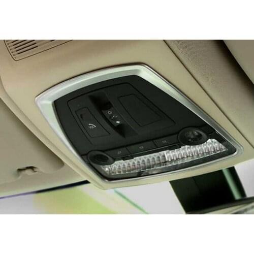 Interior Matte 1PCS Front Reading Light Lamp Cover Trim For BMW X4 F26 2014 15