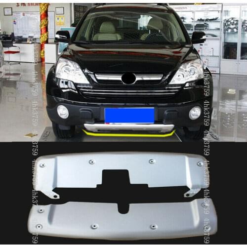 For Honda CRV CR-V 2007 2008 2009 2pcs Aluminum alloy Front&Rear Bumper Skid Protector Guard Plate