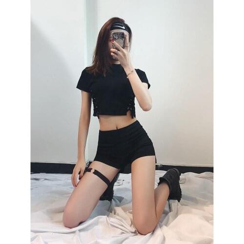 High Waist Ring Shorts For Women 2021 Summer Dancing Thin Skinny Buttocks Sexy Fashion Casual Street Style Soild Color Shorts