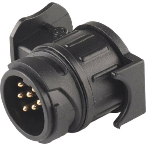 1 Packs Truck Caravan 13 Pin To 7 Pin Towbar Towing Plug Adapters Converter