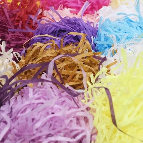 50G Shredded Crinkle Paper Raffia DIY Dry Straw Shredded Tissue Paper Grass Filler Wedding Party Decoration Gift Box Packaging