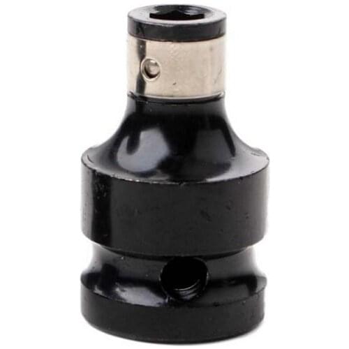 Drill Chuck Converter Screwdriver Impact Driver Adapter 1/2" Square To 1/4" Hex Shank Drill Bit Tool Hex Shank Socket Adapter