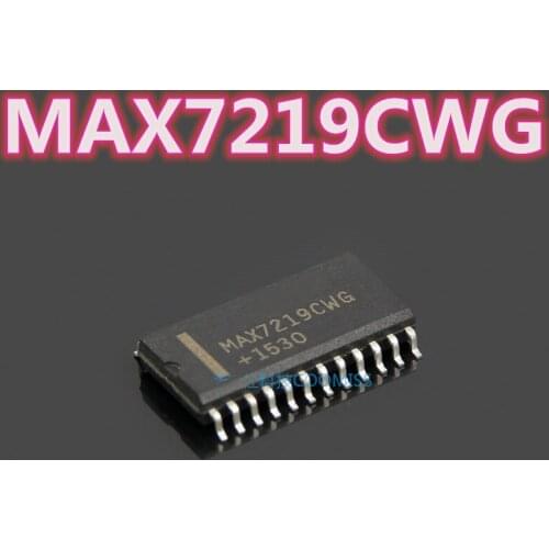 Free shipping: 50PCS-100PCS MAX7219CWG MAX7219CW MAX7219C MAX7219 7219CWG Display driver LED driver SOP24