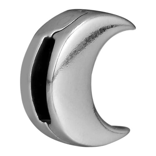 CKK Moon Clip Charm Bead Fit Original Bracelets sterling silver jewelry women DIY Beads for Jewelry Making