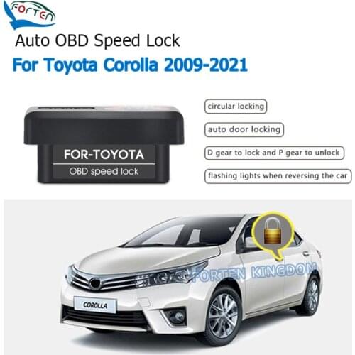 Forten Kingdom Car Auto OBD Speed Lock Unlock Device For Toyota Corolla Camry Land Cruiser Prado RAV4 CHR Sienta Wish